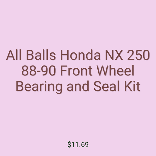 All Balls Honda NX 250 88-90 Front Wheel Bearing and Seal Kit