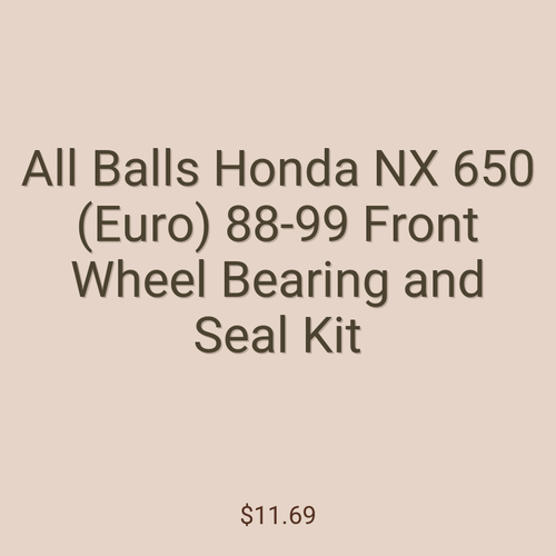 All Balls Honda NX 650 (Euro) 88-99 Front Wheel Bearing and Seal Kit