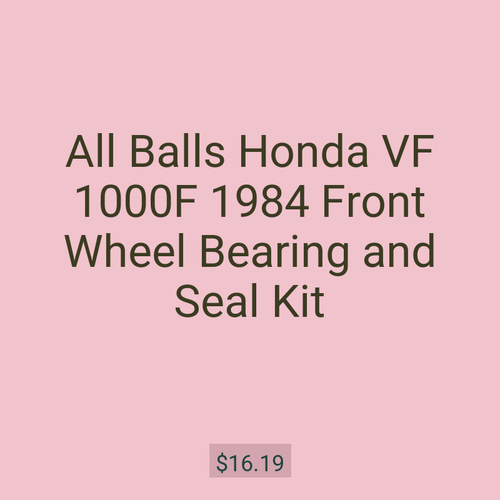 All Balls Honda VF 1000F 1984 Front Wheel Bearing and Seal Kit
