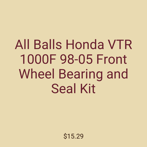 All Balls Honda VTR 1000F 98-05 Front Wheel Bearing and Seal Kit
