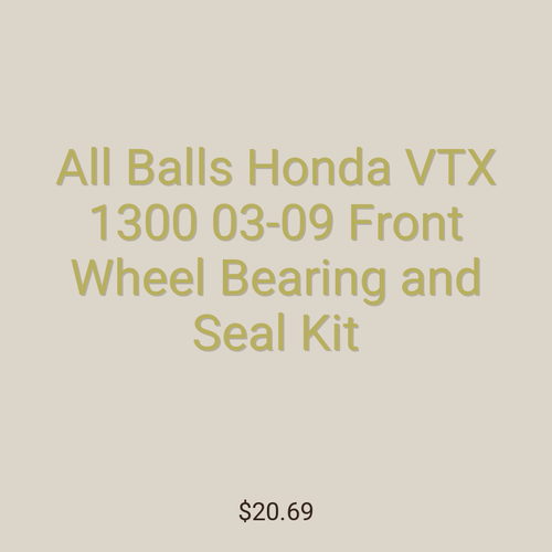 All Balls Honda VTX 1300 03-09 Front Wheel Bearing and Seal Kit