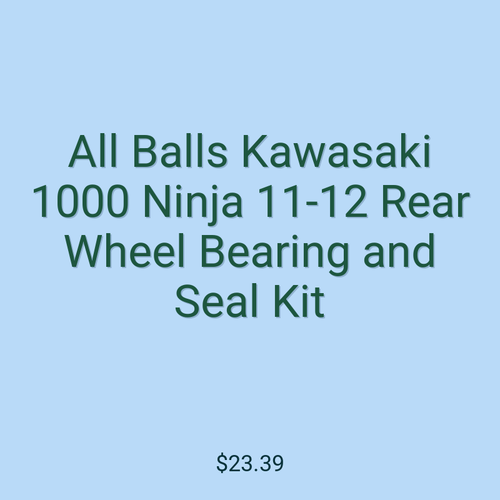 All Balls Kawasaki 1000 Ninja 11-12 Rear Wheel Bearing and Seal Kit