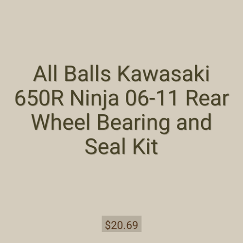 All Balls Kawasaki 650R Ninja 06-11 Rear Wheel Bearing and Seal Kit
