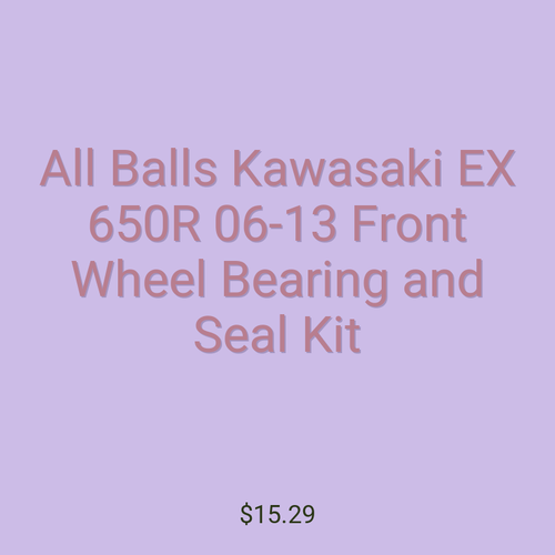 All Balls Kawasaki EX 650R 06-13 Front Wheel Bearing and Seal Kit