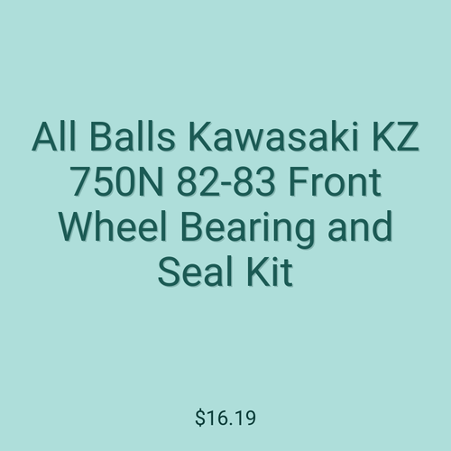 All Balls Kawasaki KZ 750N 82-83 Front Wheel Bearing and Seal Kit