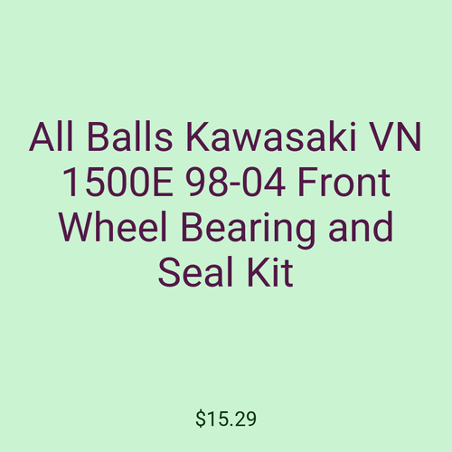 All Balls Kawasaki VN 1500E 98-04 Front Wheel Bearing and Seal Kit