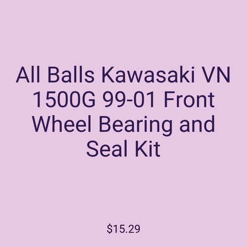 All Balls Kawasaki VN 1500G 99-01 Front Wheel Bearing and Seal Kit