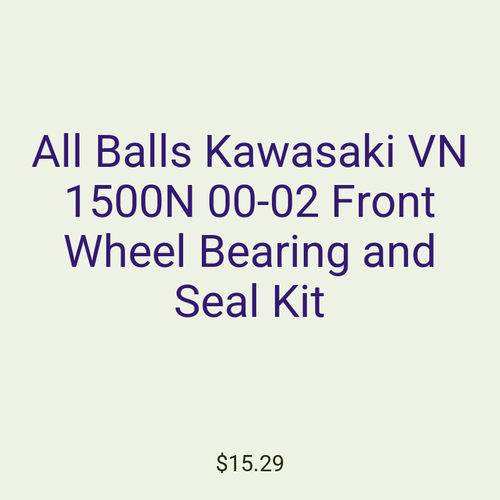 All Balls Kawasaki VN 1500N 00-02 Front Wheel Bearing and Seal Kit