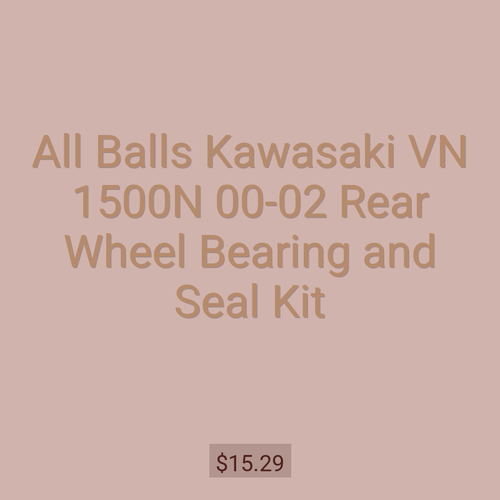 All Balls Kawasaki VN 1500N 00-02 Rear Wheel Bearing and Seal Kit