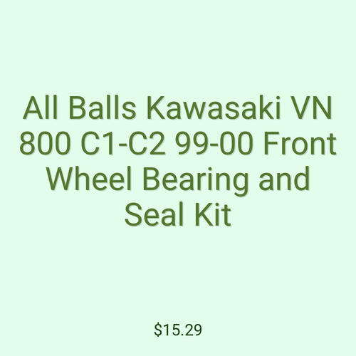 All Balls Kawasaki VN 800 C1-C2 99-00 Front Wheel Bearing and Seal Kit