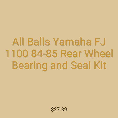 All Balls Yamaha FJ 1100 84-85 Rear Wheel Bearing and Seal Kit