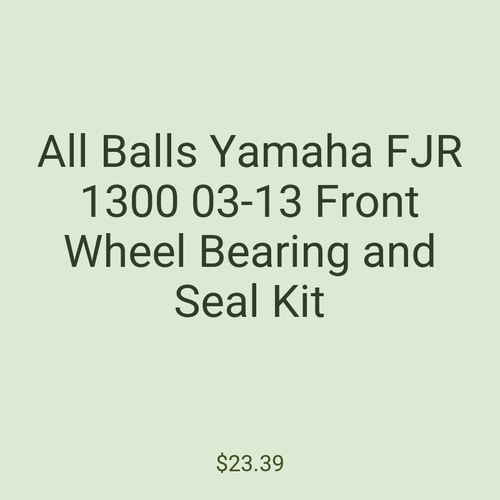 All Balls Yamaha FJR 1300 03-13 Front Wheel Bearing and Seal Kit