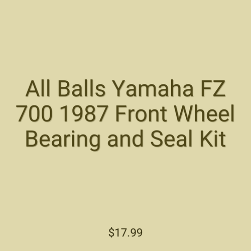 All Balls Yamaha FZ 700 1987 Front Wheel Bearing and Seal Kit
