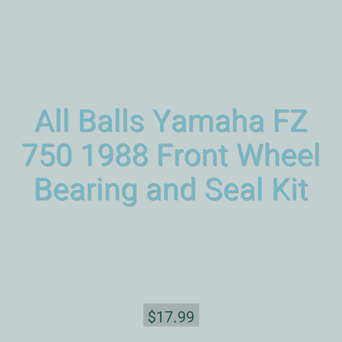 All Balls Yamaha FZ 750 1988 Front Wheel Bearing and Seal Kit