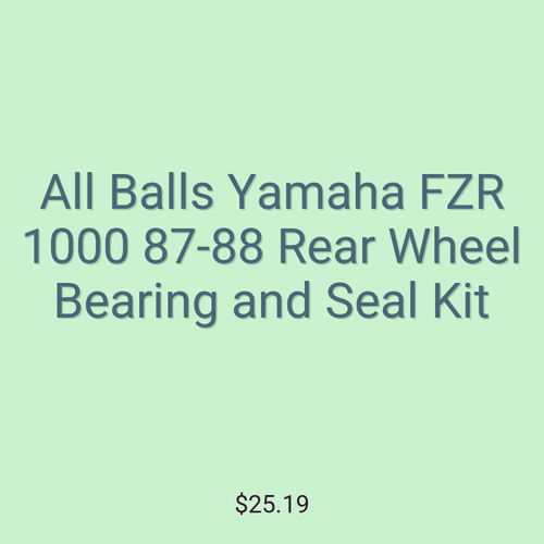 All Balls Yamaha FZR 1000 87-88 Rear Wheel Bearing and Seal Kit