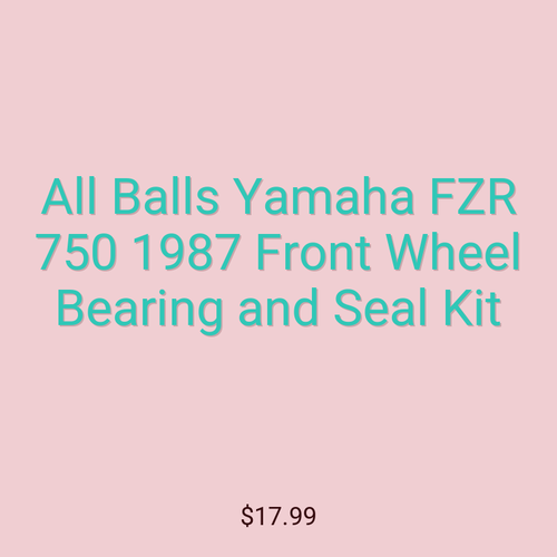 All Balls Yamaha FZR 750 1987 Front Wheel Bearing and Seal Kit