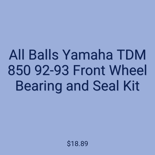 All Balls Yamaha TDM 850 92-93 Front Wheel Bearing and Seal Kit