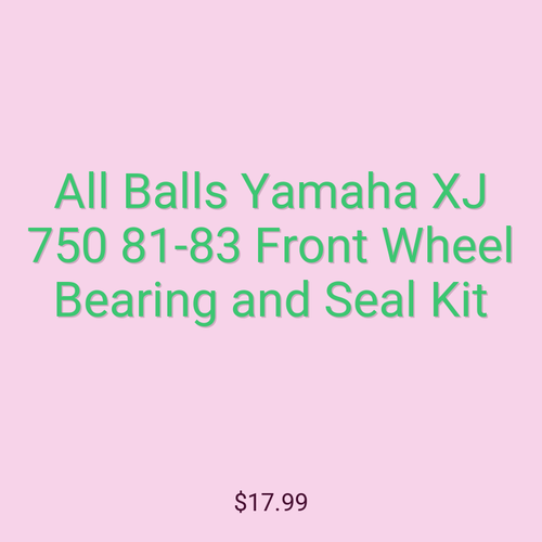 All Balls Yamaha XJ 750 81-83 Front Wheel Bearing and Seal Kit