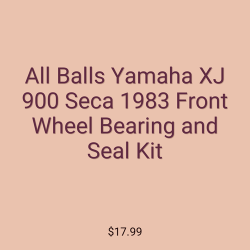 All Balls Yamaha XJ 900 Seca 1983 Front Wheel Bearing and Seal Kit