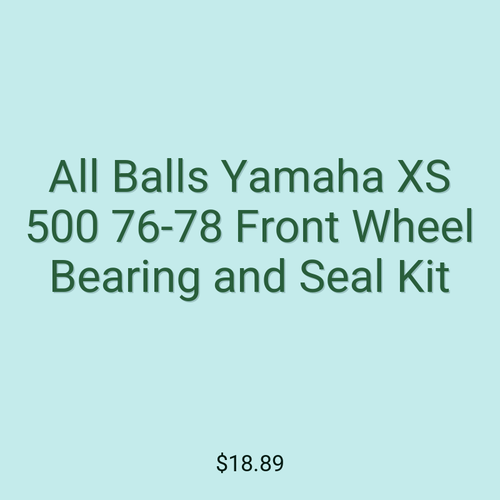 All Balls Yamaha XS 500 76-78 Front Wheel Bearing and Seal Kit
