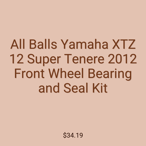 All Balls Yamaha XTZ 12 Super Tenere 2012 Front Wheel Bearing and Seal Kit