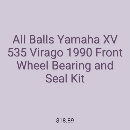 All Balls Yamaha XV 535 Virago 1990 Front Wheel Bearing and Seal Kit
