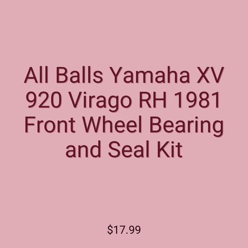 All Balls Yamaha XV 920 Virago RH 1981 Front Wheel Bearing and Seal Kit