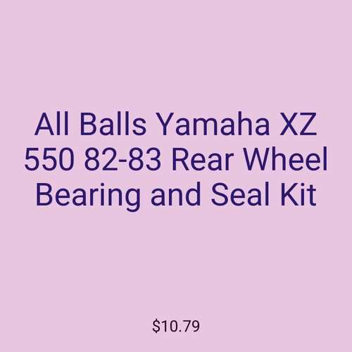 All Balls Yamaha XZ 550 82-83 Rear Wheel Bearing and Seal Kit