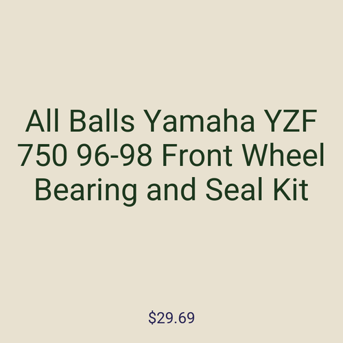 All Balls Yamaha YZF 750 96-98 Front Wheel Bearing and Seal Kit