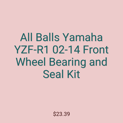 All Balls Yamaha YZF-R1 02-14 Front Wheel Bearing and Seal Kit