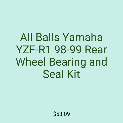 All Balls Yamaha YZF-R1 98-99 Rear Wheel Bearing and Seal Kit