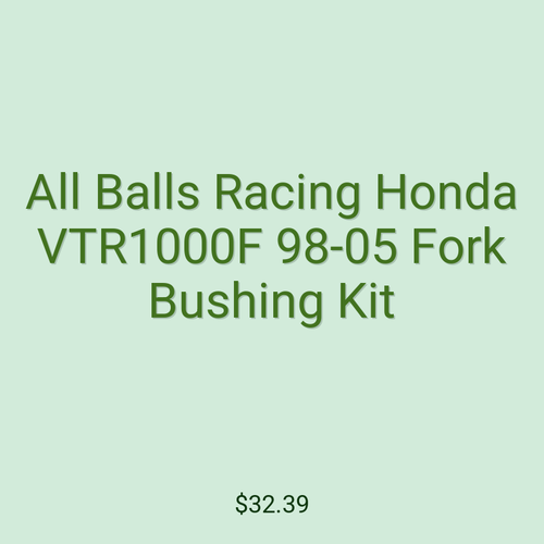 All Balls Racing Honda VTR1000F 98-05 Fork Bushing Kit