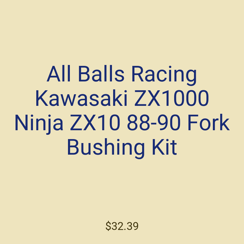 All Balls Racing Kawasaki ZX1000 Ninja ZX10 88-90 Fork Bushing Kit