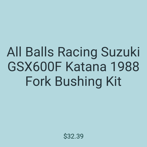 All Balls Racing Suzuki GSX600F Katana 1988 Fork Bushing Kit