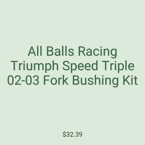 All Balls Racing Triumph Speed Triple 02-03 Fork Bushing Kit