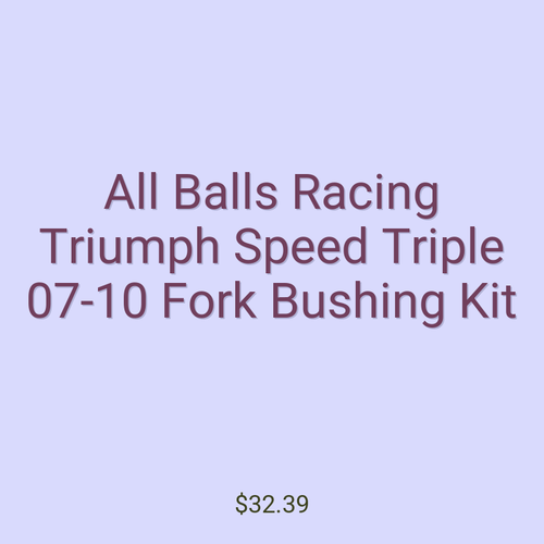 All Balls Racing Triumph Speed Triple 07-10 Fork Bushing Kit