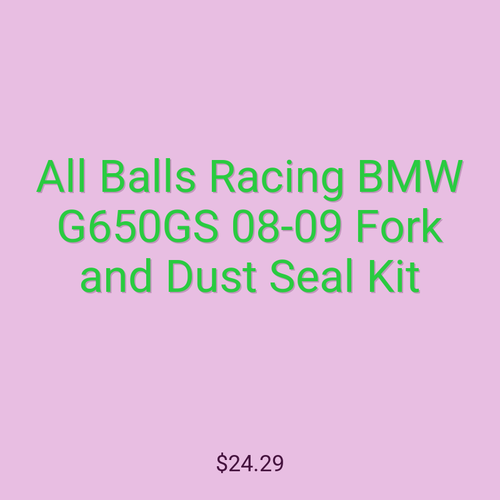 All Balls Racing BMW G650GS 08-09 Fork and Dust Seal Kit