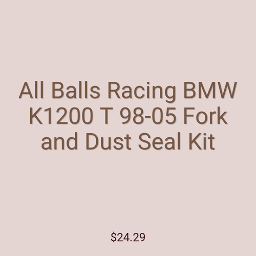 All Balls Racing BMW K1200 T 98-05 Fork and Dust Seal Kit