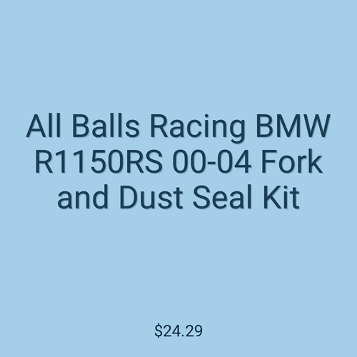 All Balls Racing BMW R1150RS 00-04 Fork and Dust Seal Kit