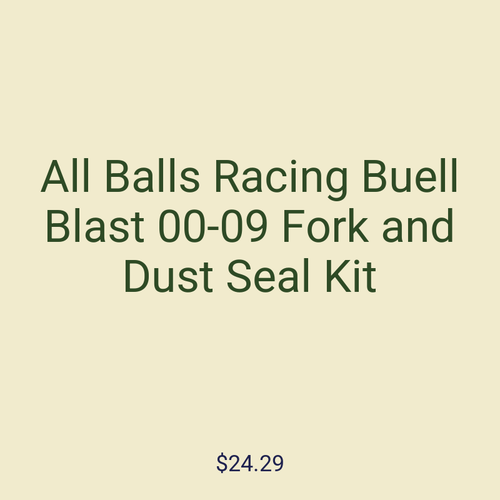 All Balls Racing Buell Blast 00-09 Fork and Dust Seal Kit