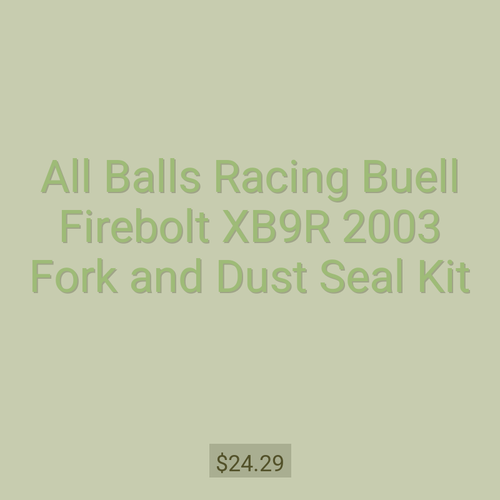 All Balls Racing Buell Firebolt XB9R 2003 Fork and Dust Seal Kit