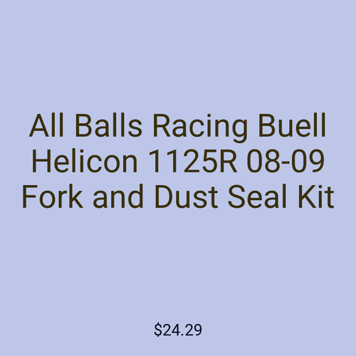 All Balls Racing Buell Helicon 1125R 08-09 Fork and Dust Seal Kit