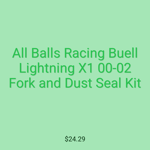 All Balls Racing Buell Lightning X1 00-02 Fork and Dust Seal Kit
