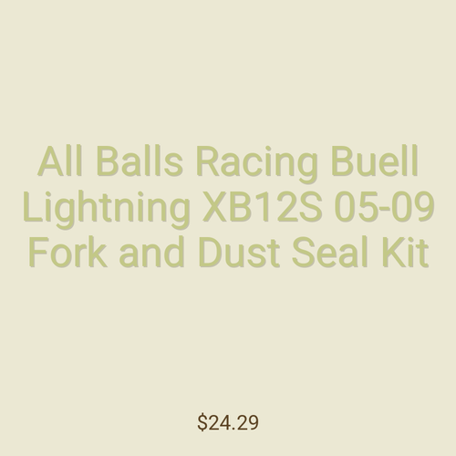 All Balls Racing Buell Lightning XB12S 05-09 Fork and Dust Seal Kit