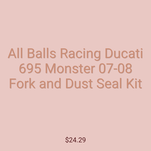 All Balls Racing Ducati 695 Monster 07-08 Fork and Dust Seal Kit