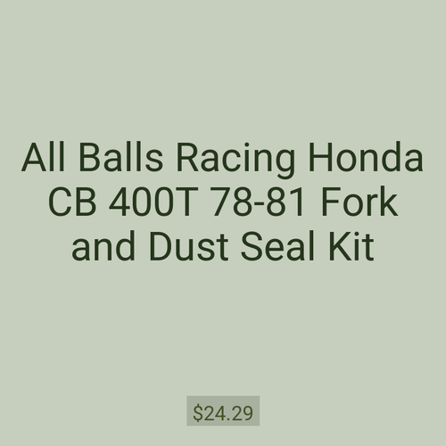 All Balls Racing Honda CB 400T 78-81 Fork and Dust Seal Kit