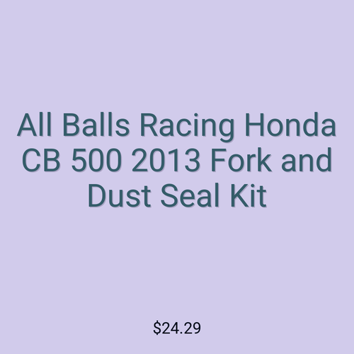 All Balls Racing Honda CB 500 2013 Fork and Dust Seal Kit