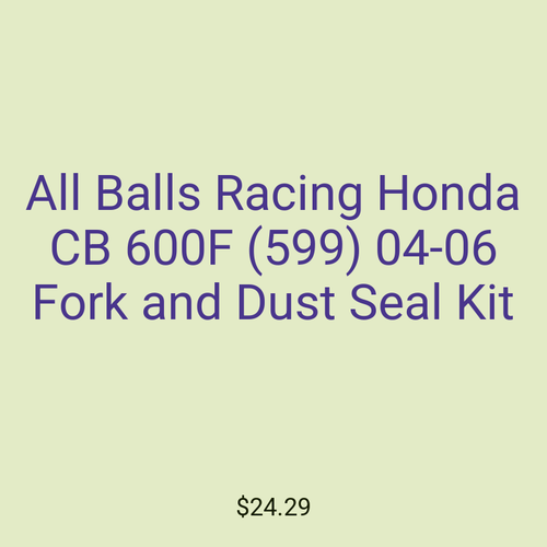 All Balls Racing Honda CB 600F (599) 04-06 Fork and Dust Seal Kit