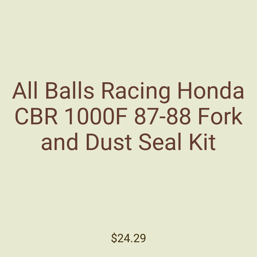 All Balls Racing Honda CBR 1000F 87-88 Fork and Dust Seal Kit