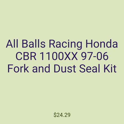 All Balls Racing Honda CBR 1100XX 97-06 Fork and Dust Seal Kit